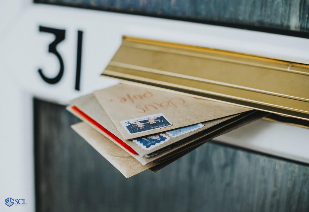 Letters in mail box