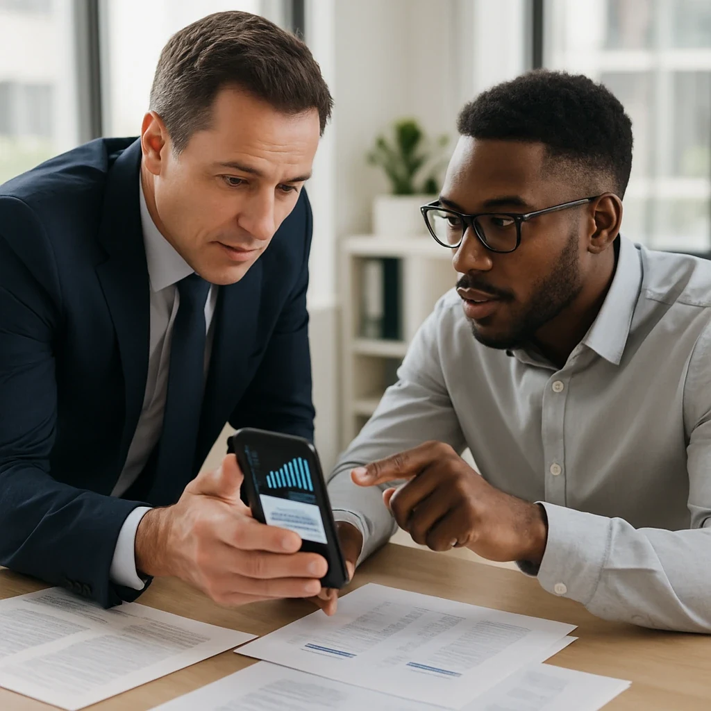 Professionals discussing tax strategies