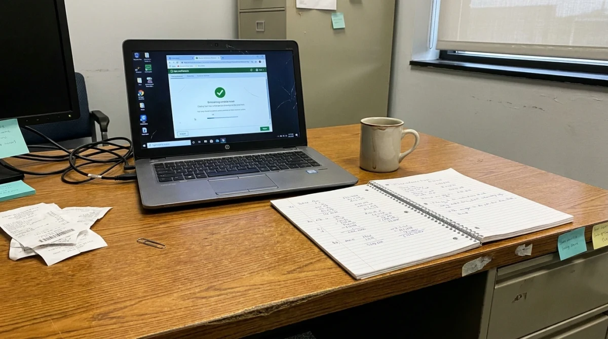 Empty workspace after tax preparation