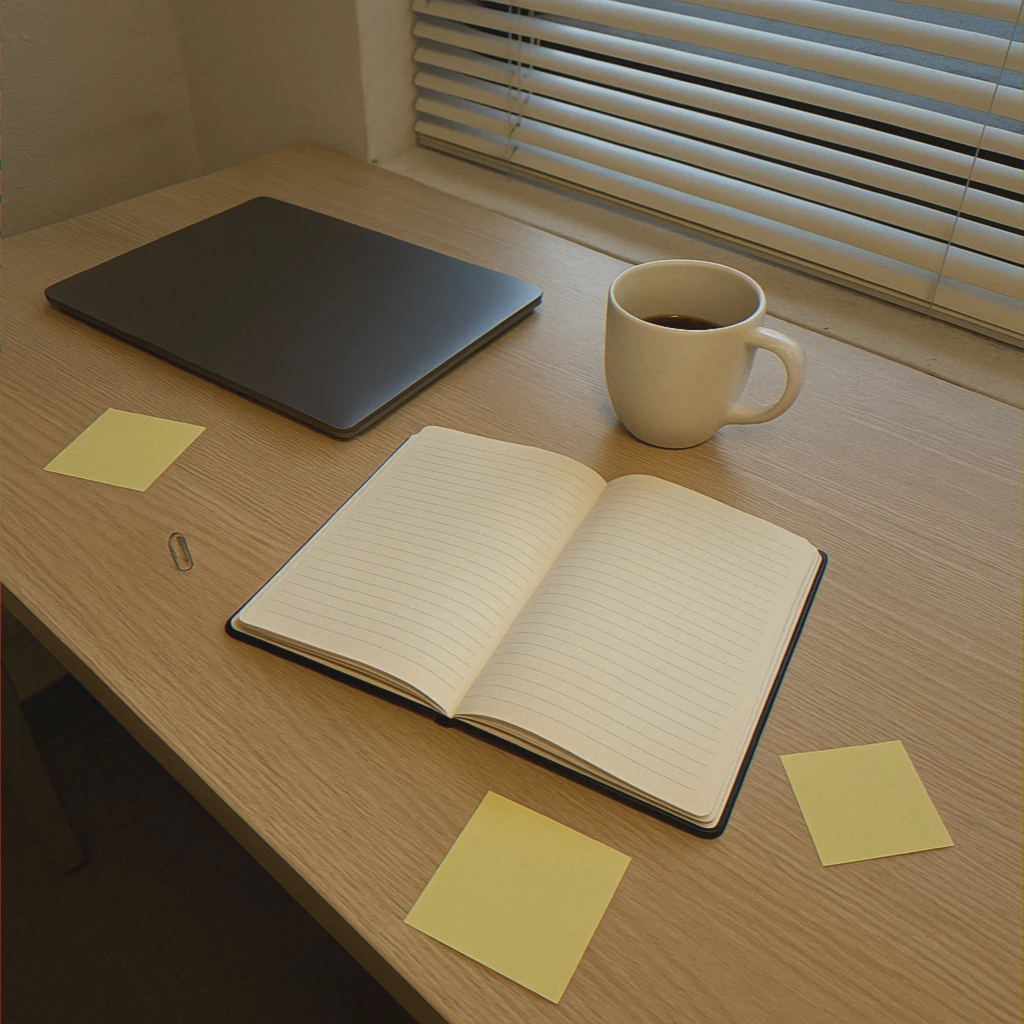 Empty workspace after tax service work