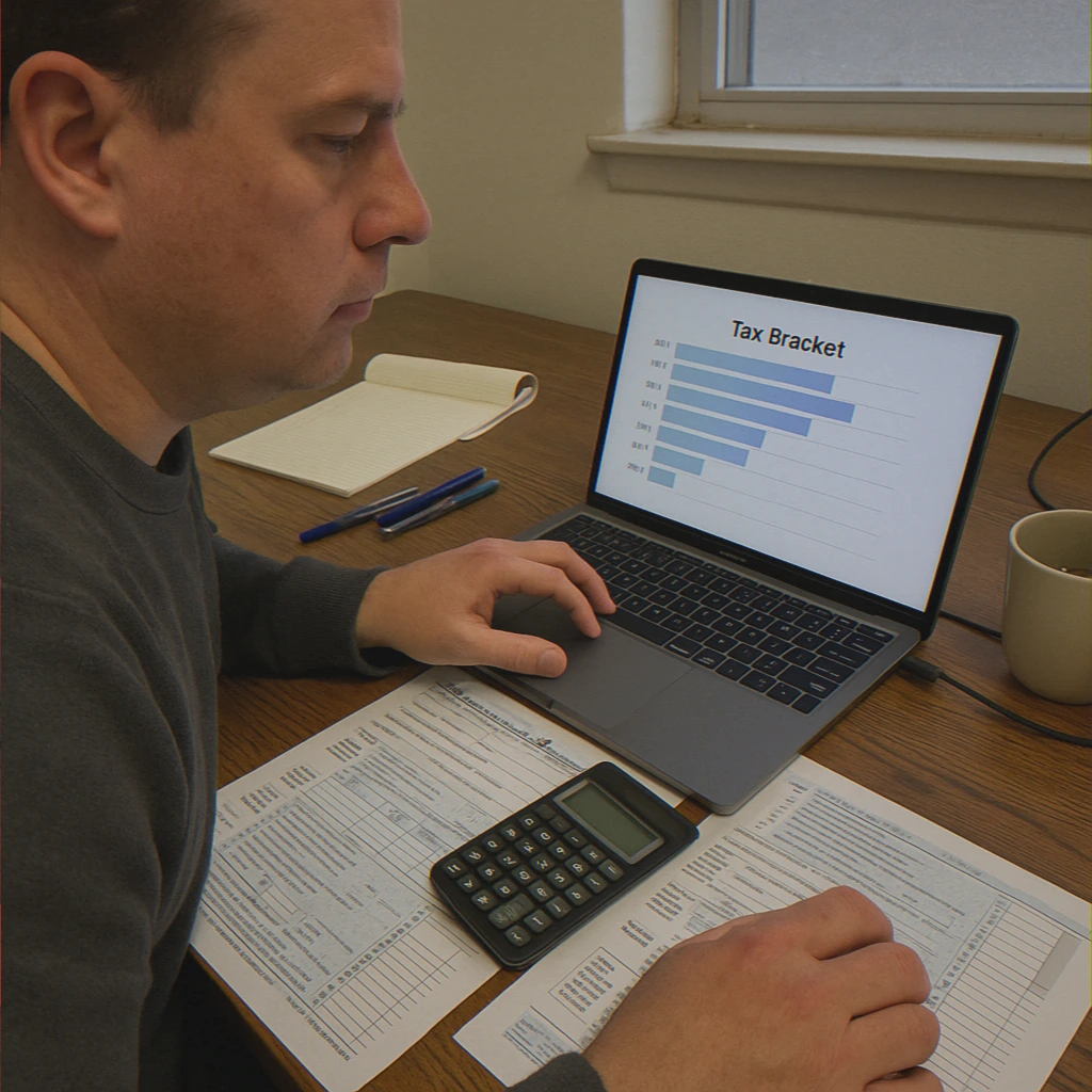 Understanding tax brackets at the desk