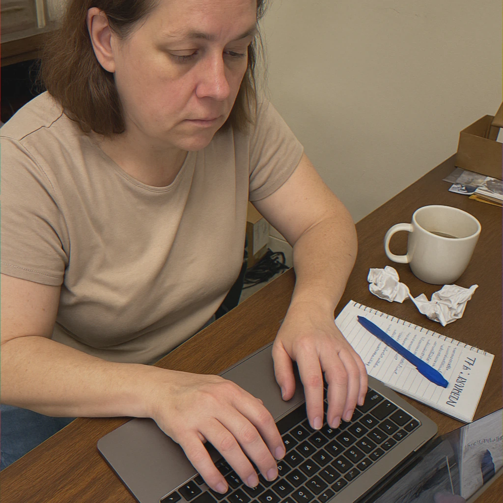 Close-up of tax deductions on laptop