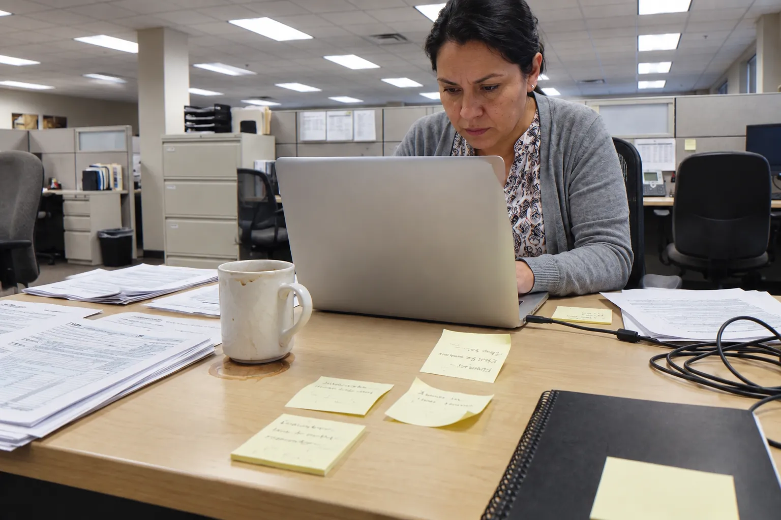 tax professional workspace in SCL Tax Services in the Bronx, NY. 10470